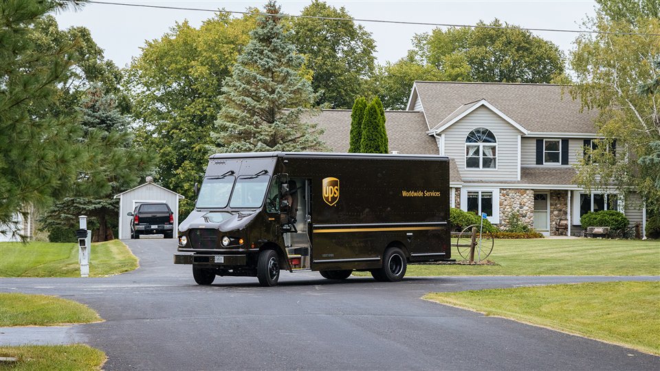 UPS delivery vehicle